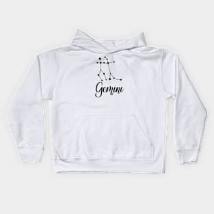 Gemini Zodiac Constellation Kids Hoodie